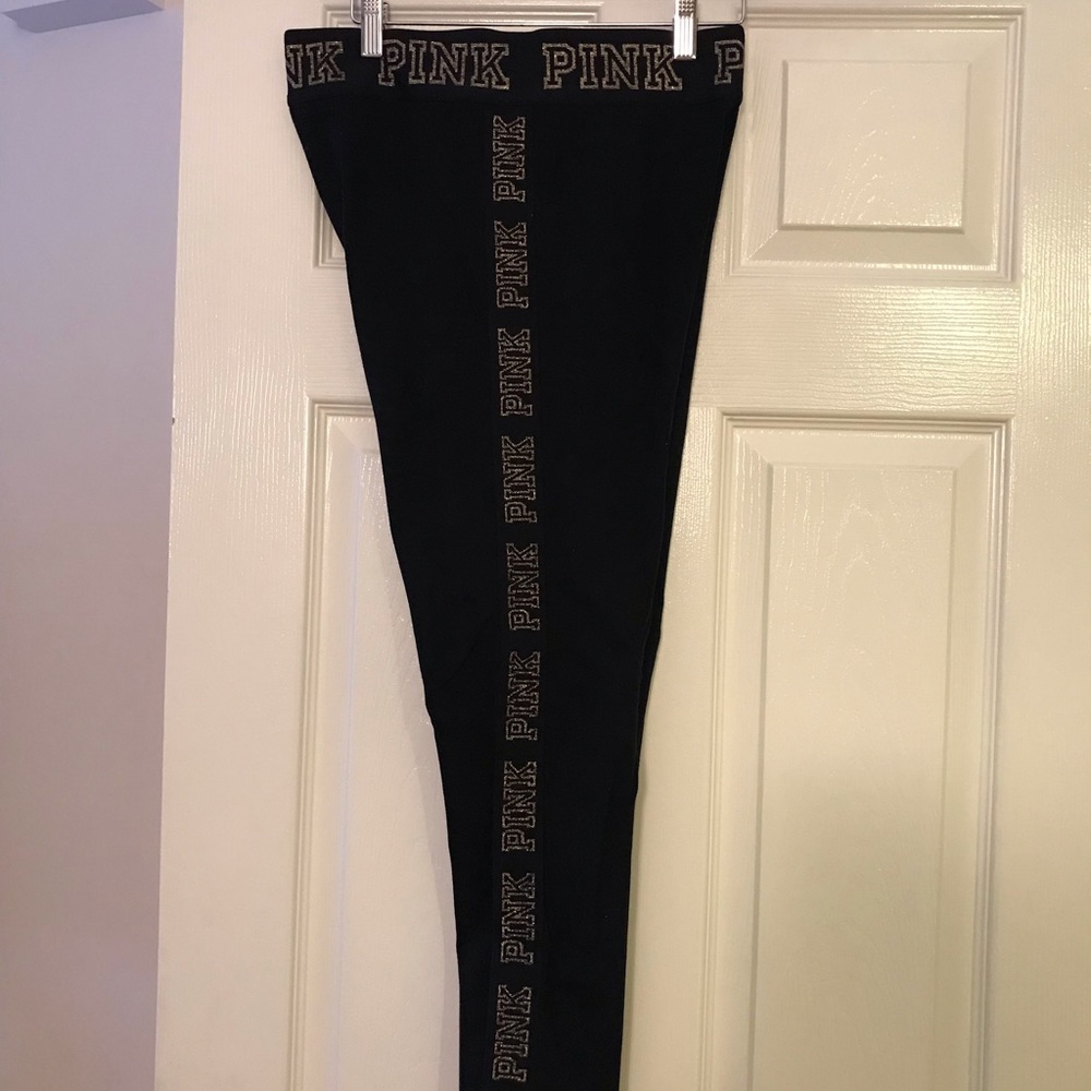 Pink ultimate leggings size large